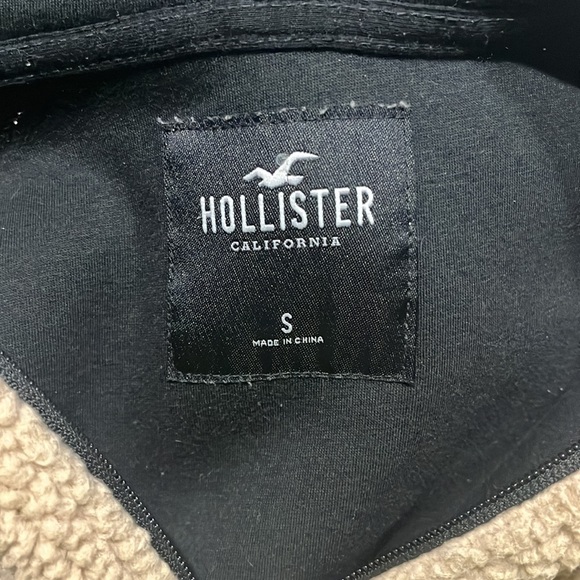 Hollister Sherpa hoodie men's small - Picture 5 of 5